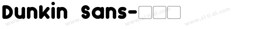 Dunkin Sans字体转换
